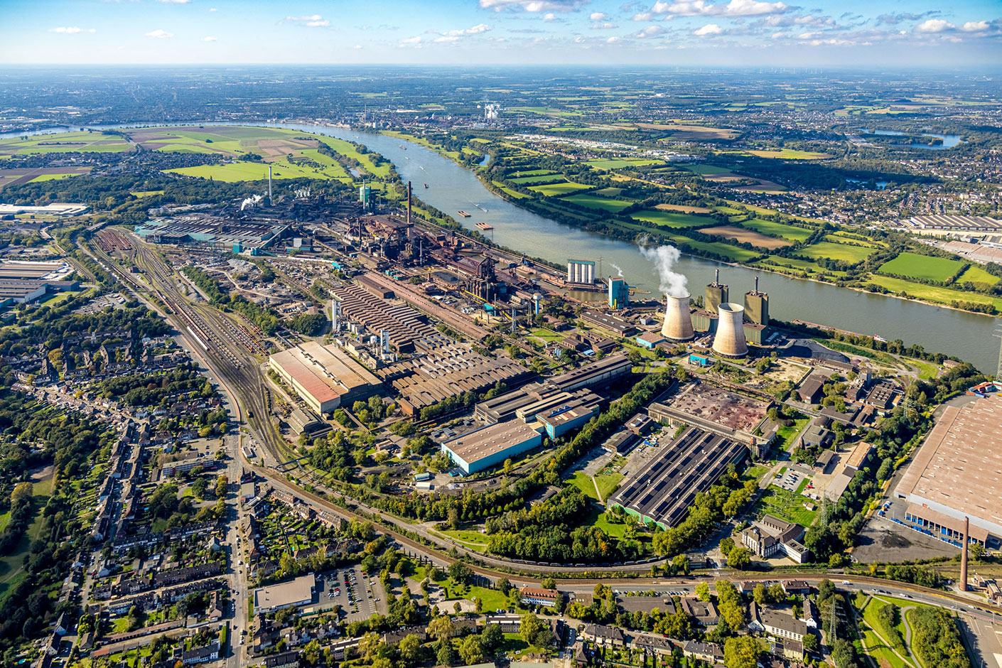 HKM Werk in Duisburg Luftbild des HKM Werks in Duisburg